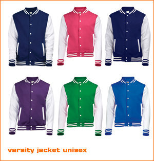 Groet offset Woordvoerder Varsity jacket bedrukken met je logo | P&P Projects