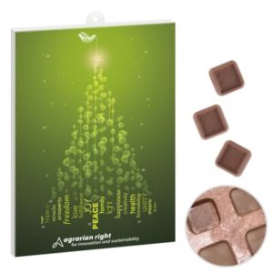Adventskalender met chocola